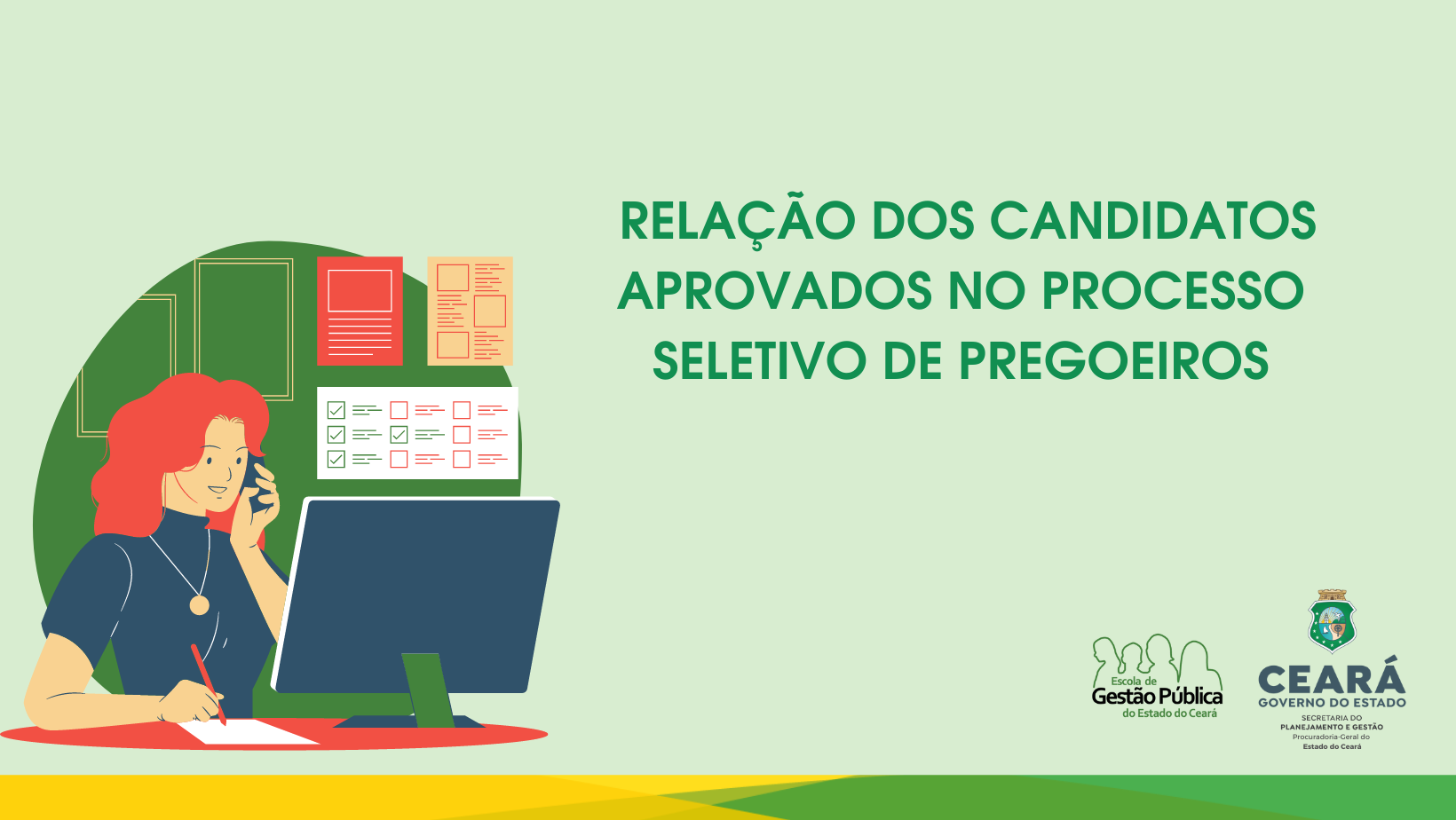 Relação dos candidatos aprovados no processo seletivo de pregoeiros
