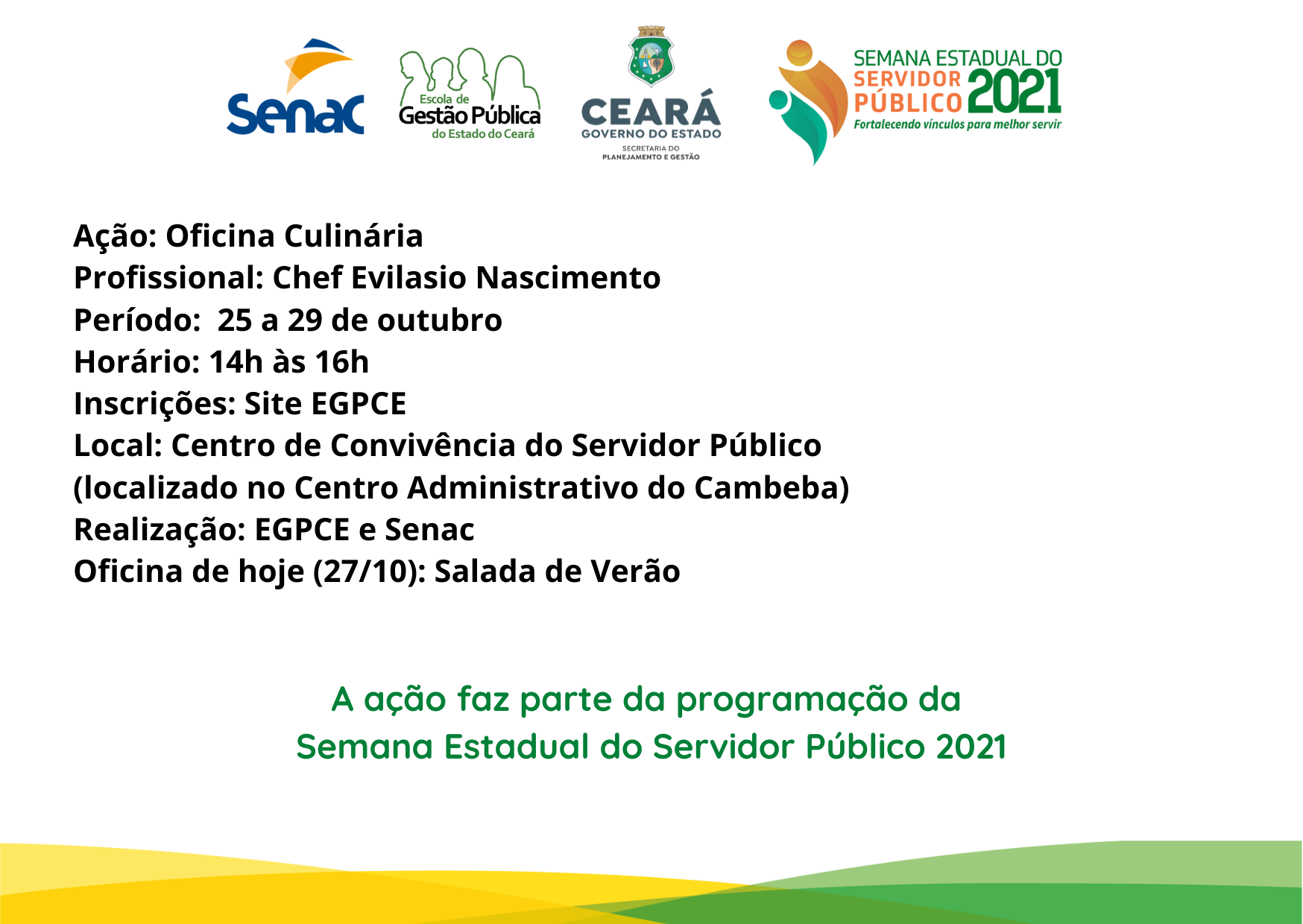 Oficina Culinária: Salada de Verão