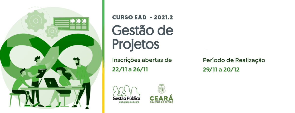 Inscrições abertas para o curso Gestão de Projetos