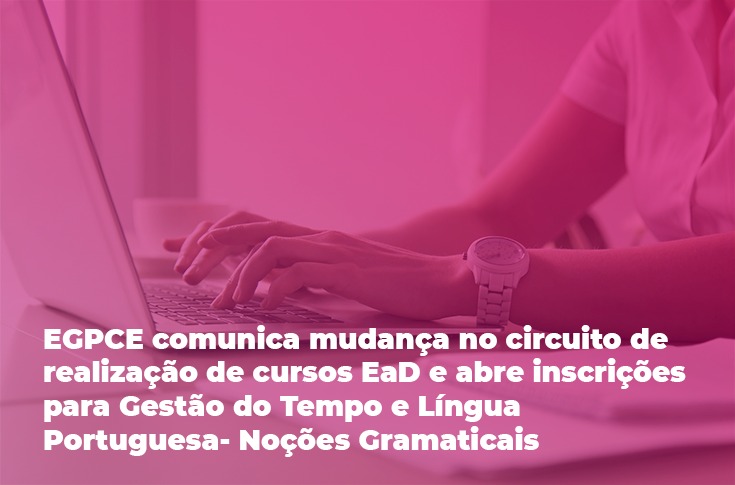 Inscrições abertas para Gestão do Tempo e Língua Portuguesa – Noções Gramaticais