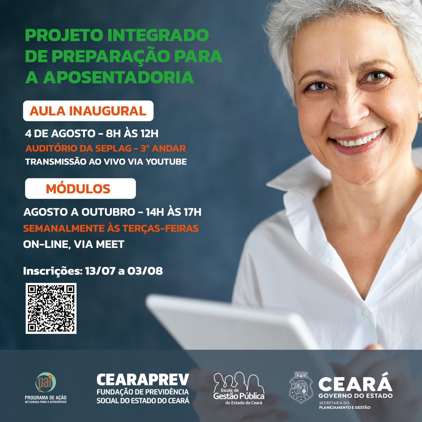 Servidores já podem se inscrever para o curso preparatório para a aposentadoria