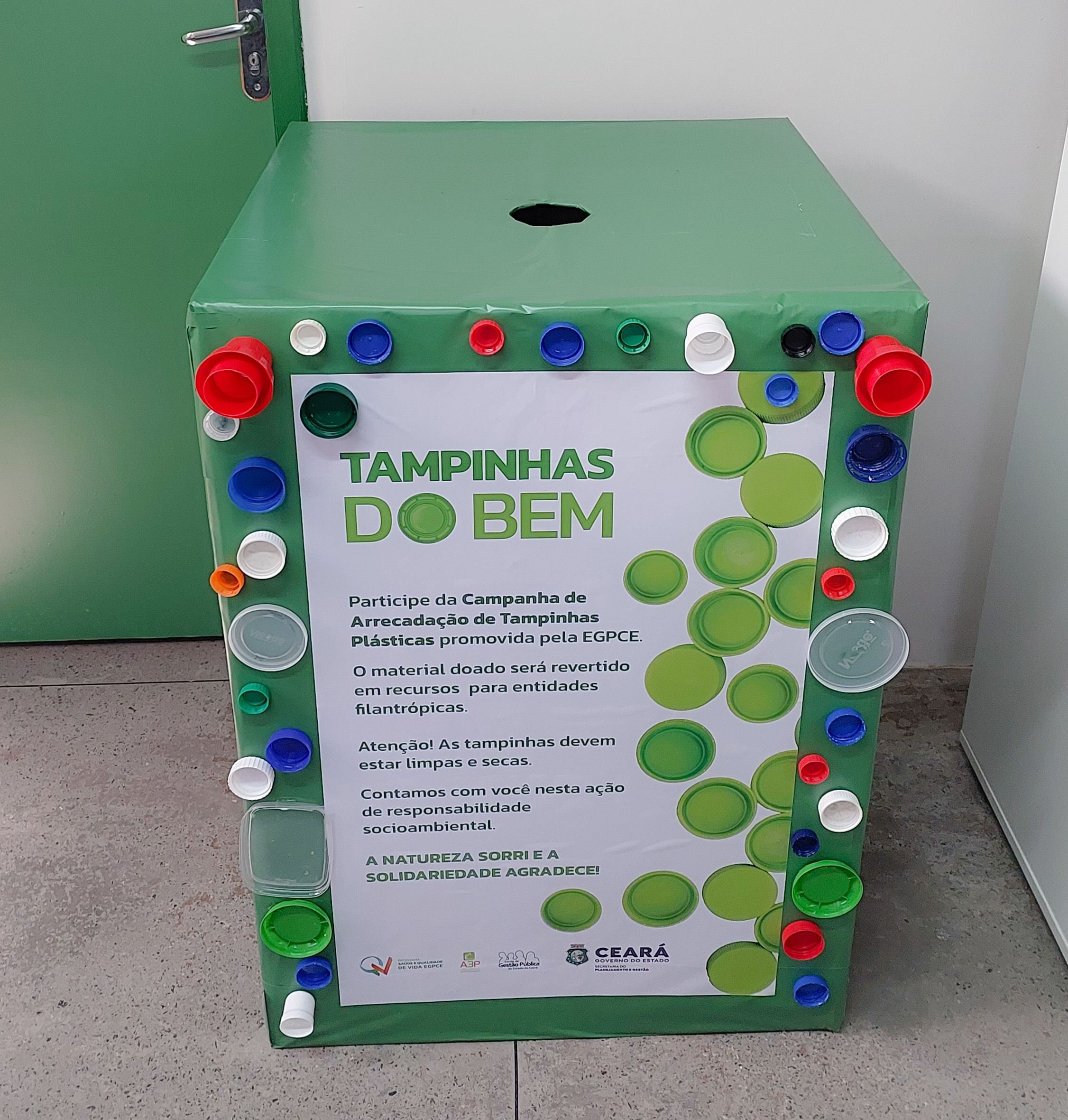 EGPCE lança campanha de doação de tampinhas