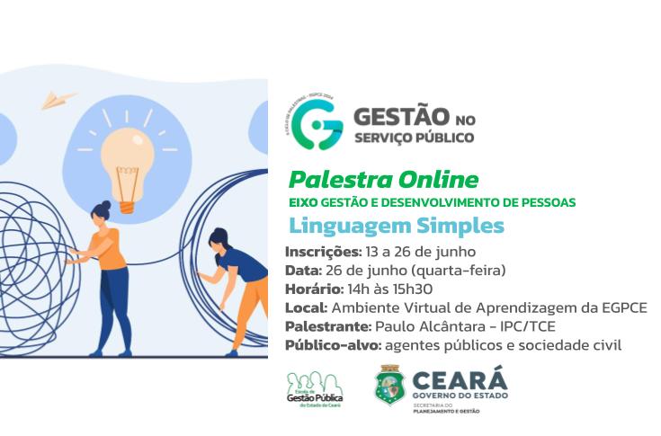 EGPCE abre inscrições para palestra sobre linguagem simples