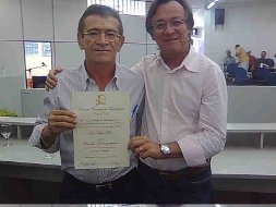 Presidente da Ematerce prestigia solenidade na Câmara Municipal de Maranguape