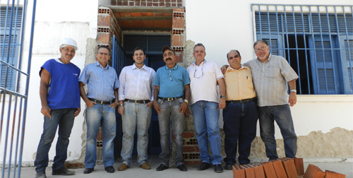 Dirigentes  e engenheiro da Ematerce vistoriam obras de infraestrutura no interior