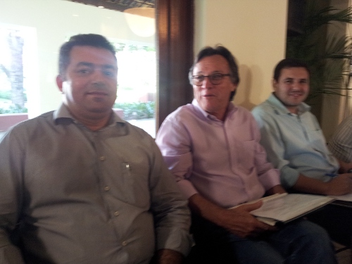 Presidente e diretor administrativo da Ematerce na reunião do MAPP