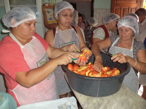 Ocara: Ematerce realaiza curso de processamento do pedúnculo de caju