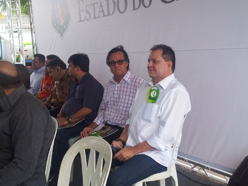 Presidente da Ematerce na solenidade de entrega de equipamentos agrícolas