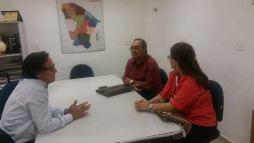 Prefeita de Chorozinho visita presidente da Ematerce