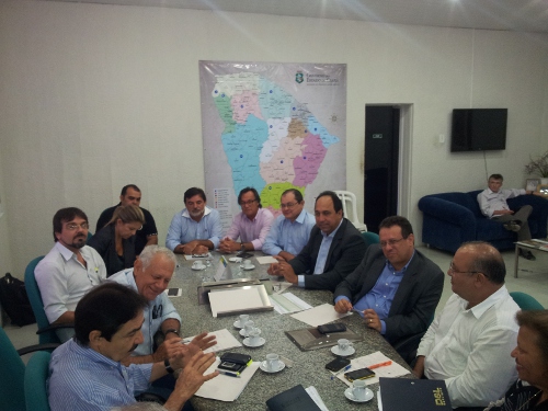 Presidente da Ematerce na reunião sobre milho com dirigentes da Conab