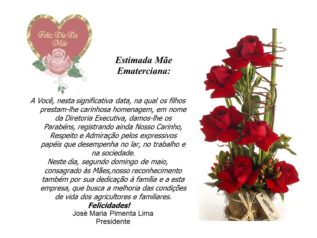 Mensagem do dia das mães