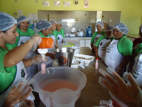 Comunidade  Filhas de Santa Luzia, em São Benedito recebe orientações técnicas da Ematerce