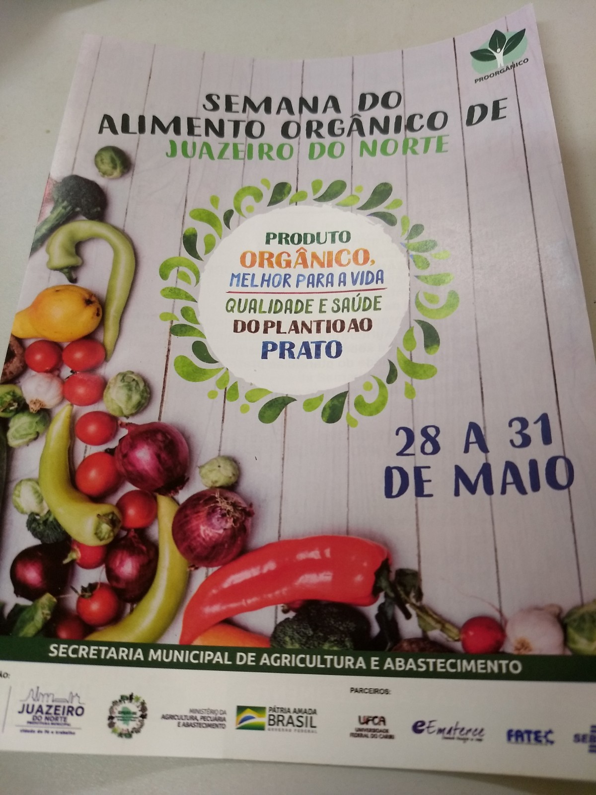 Ematerce assegura participação na Semana do Alimento Orgânico de Juazeiro do Norte-CE
