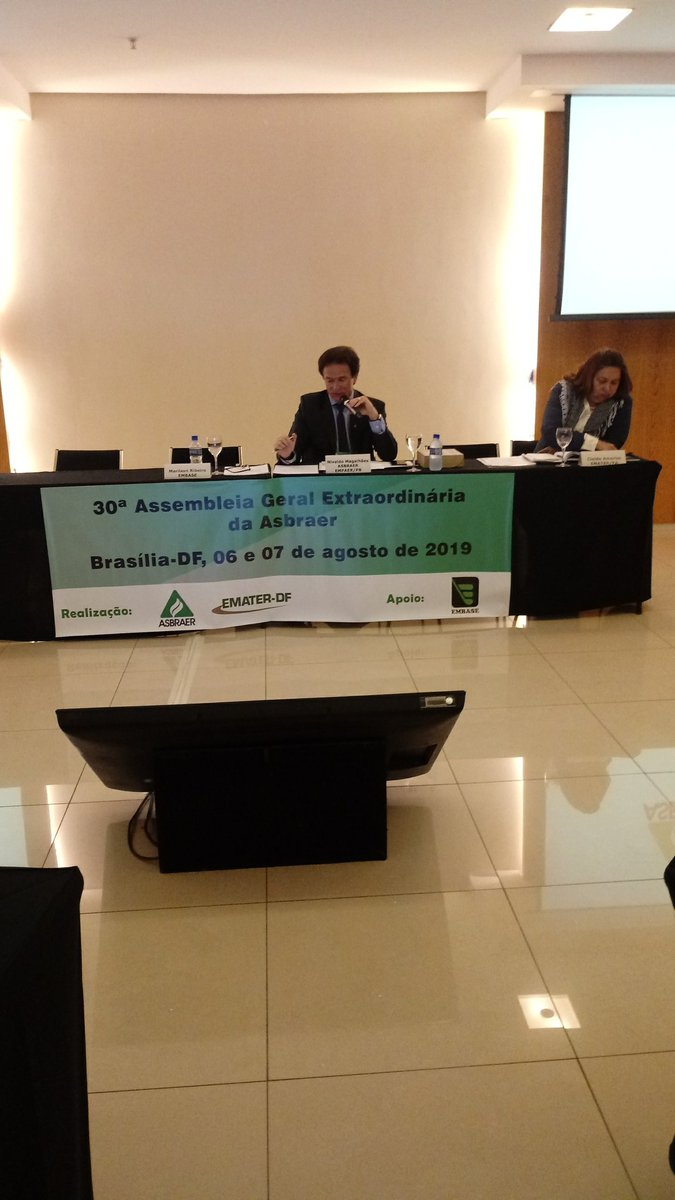 Assembleia da Asbraer inicia nesta terça-feira (6), em Brasília, com presença de Emater´s