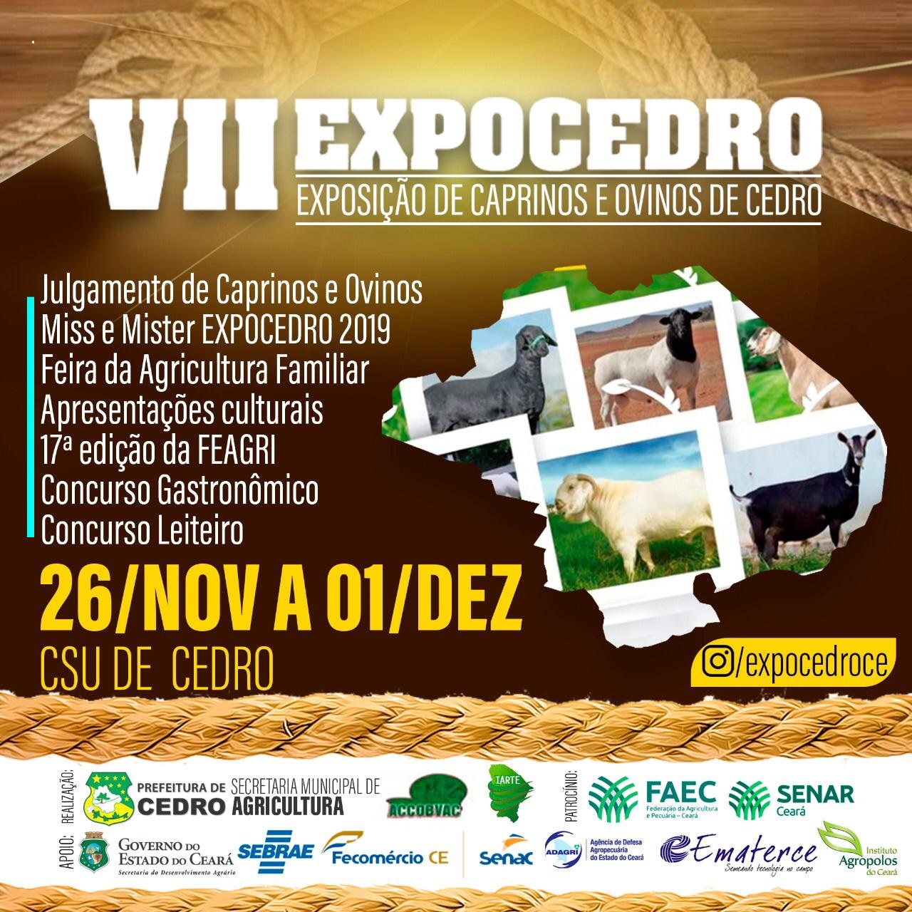 Cedro: Ematerce contribui para o êxito da VII Exposição de Caprinos e Ovinos