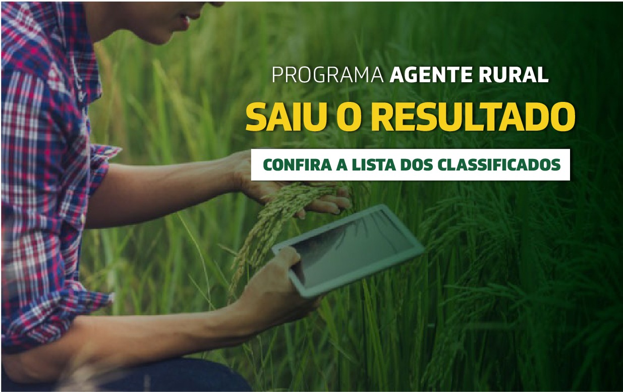 Confira lista de locais para classificados do Agente Rural apresentar documentos