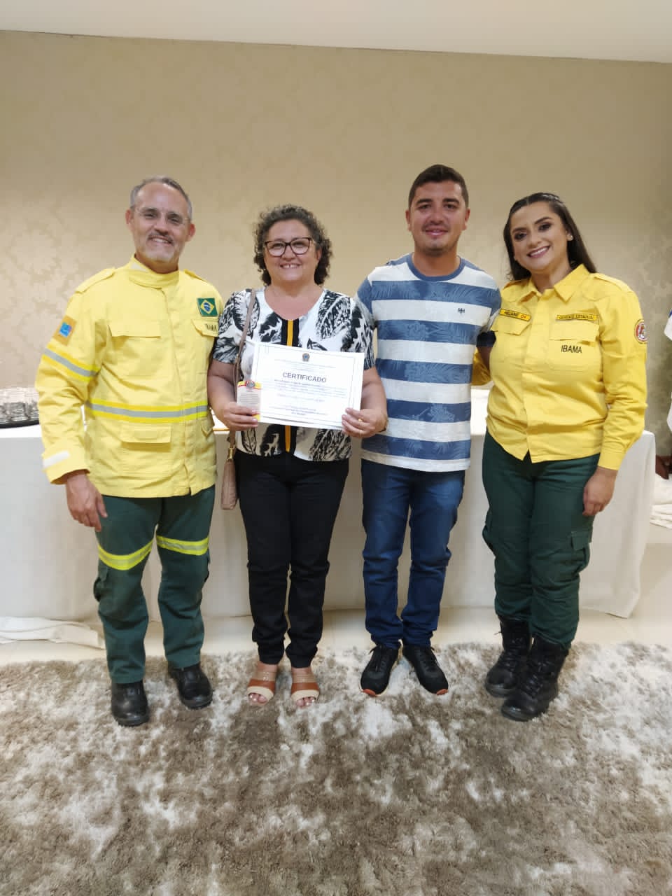 Gerente da Ematerce recebe homenagem do  grupo de prevenção Prevfogo