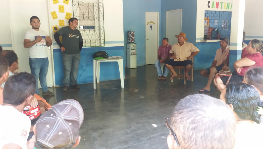 Ematerce e Banco do Nordeste reúnem-se com agricultores em Frecheirinha-CE.