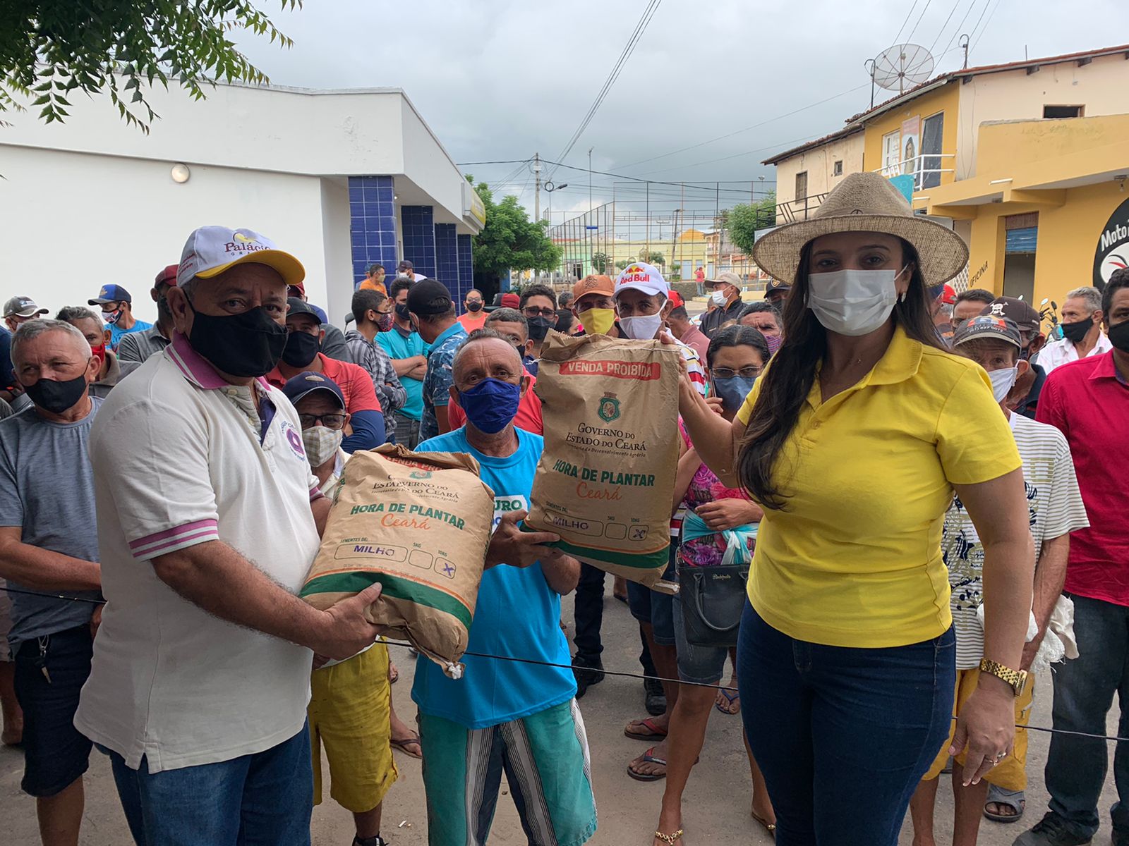 Ematerce de Iguatu(CE) e Cariús(CE) distribuem sementes do Programa Hora de Plantar