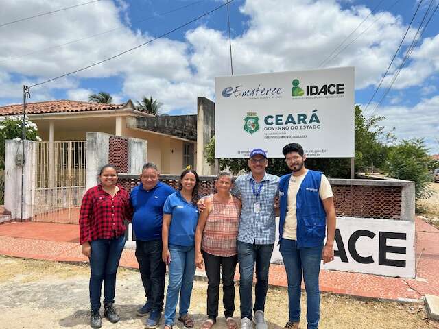 Ematerce com escritório para atender as demandas de assistência técnica na fazenda Uruanan