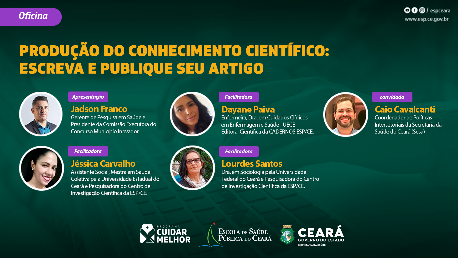 Oficina de produção do conhecimento científico orienta vencedores do  1º Concurso Município Inovador