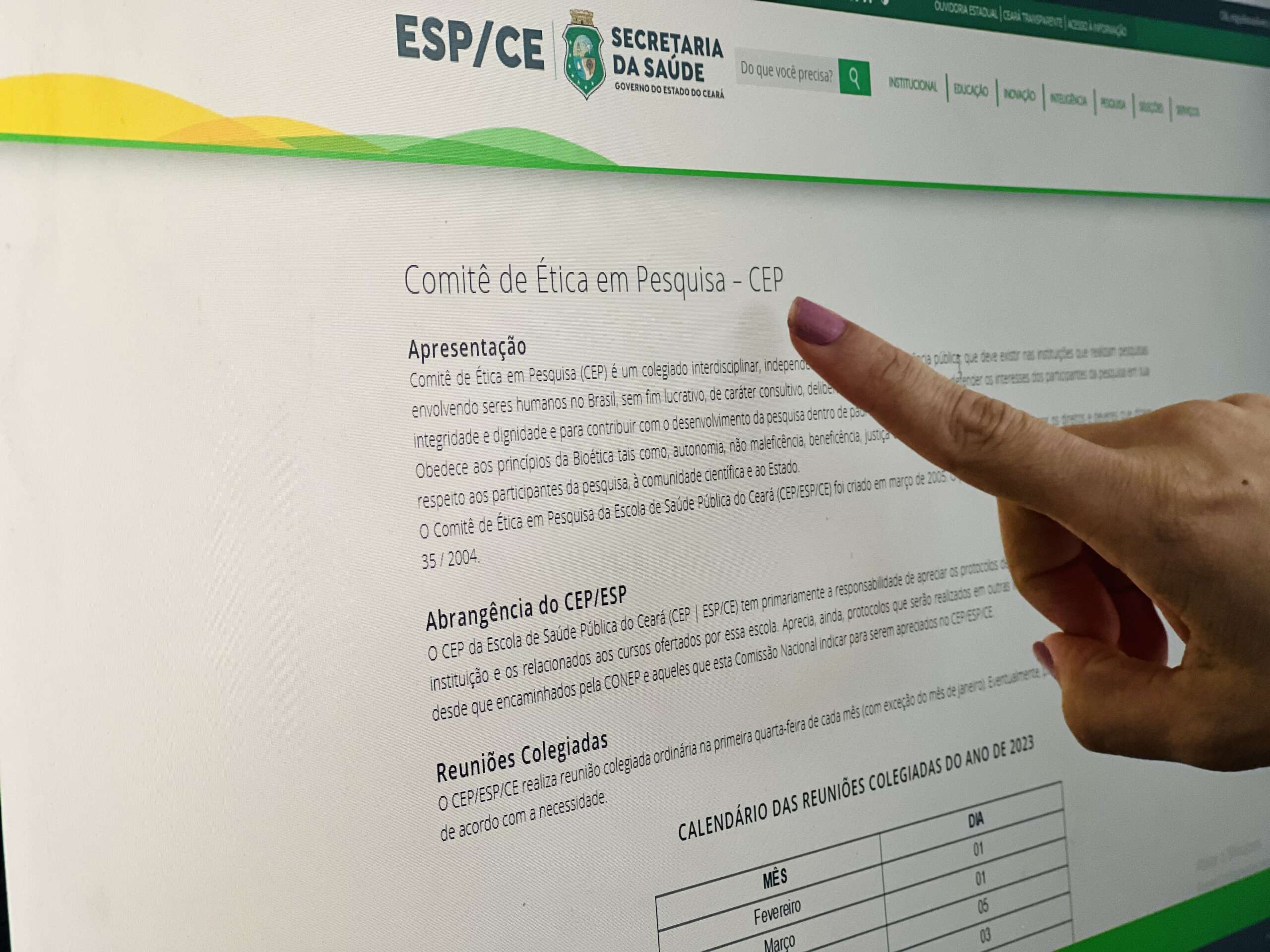 Comitê de Ética em Pesquisa da ESP/CE inicia novo calendário de avaliações de pesquisas