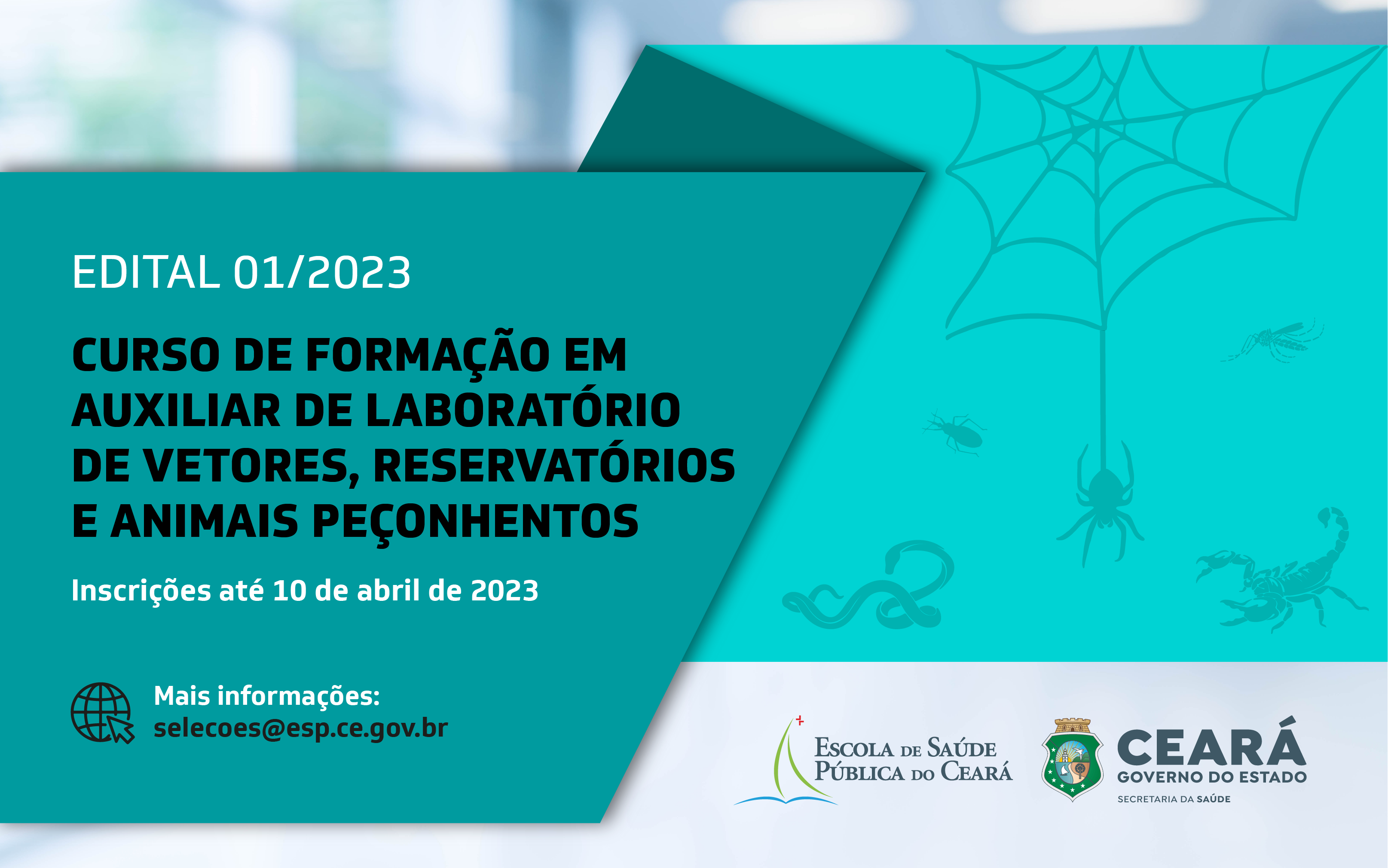 Inscrição para Curso de Formação em Auxiliar de Vetores segue até esta segunda-feira (10)
