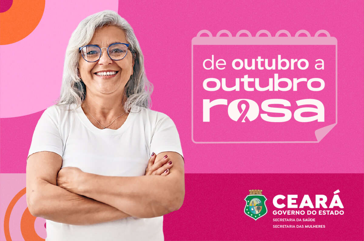 Ao Vivo: assista ao lançamento campanha “De outubro a outubro rosa” no Ceará