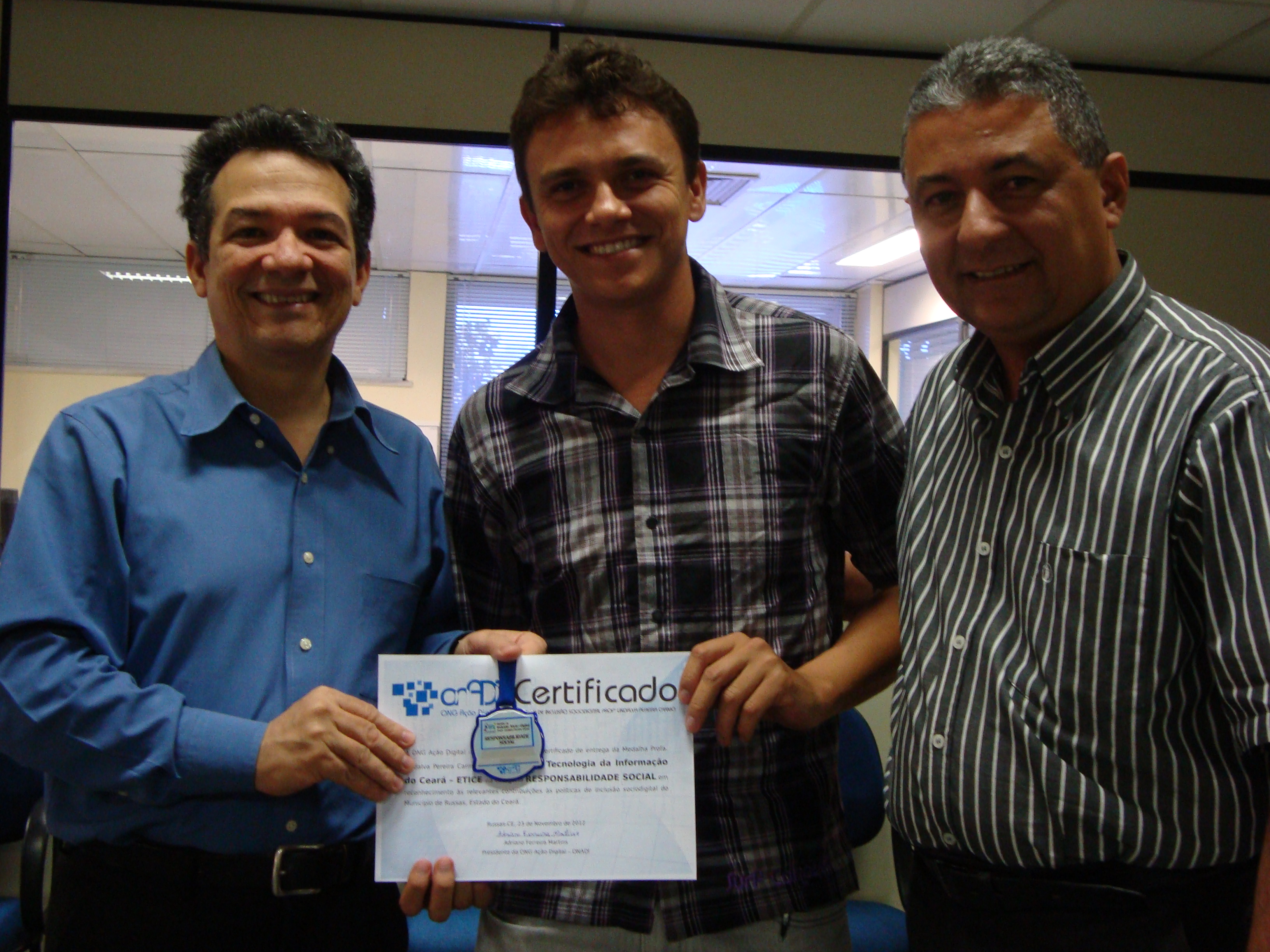 ETICE recebe medalha de Inclusão Sociodigital