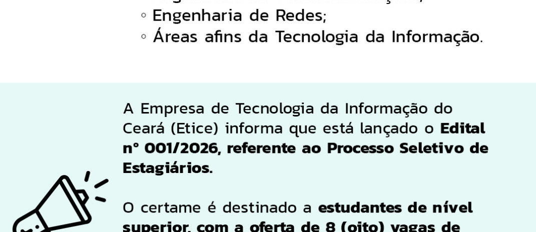 ETICE abre seleção para estagiários em 2026