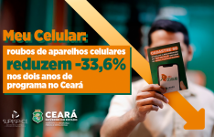 Meu Celular: roubos de aparelhos celulares reduzem 33,6% nos dois anos de programa no Ceará
