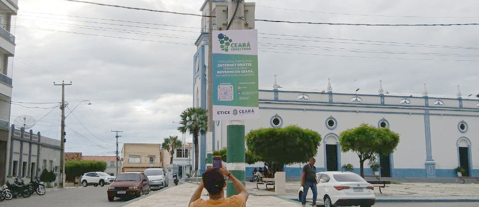 Etice inaugura ponto de Wi-Fi gratuito no município de Jaguaretama