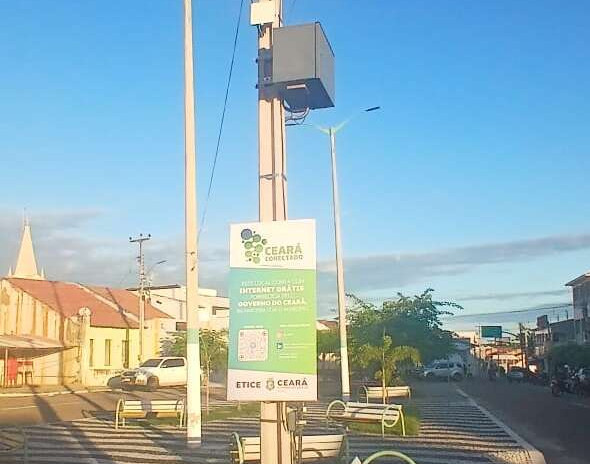 Etice inaugura ponto de Wi-Fi gratuito no município de Iracema