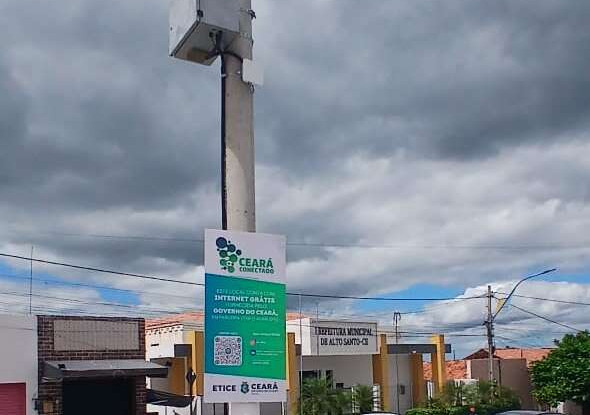 Etice inaugura ponto de Wi-Fi gratuito no município de Alto Santo