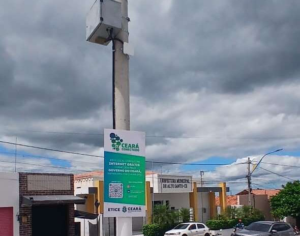 Etice inaugura ponto de Wi-Fi gratuito no município de Alto Santo
