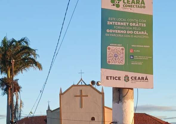 Etice inaugura ponto de Wi-Fi gratuito no município de Catarina