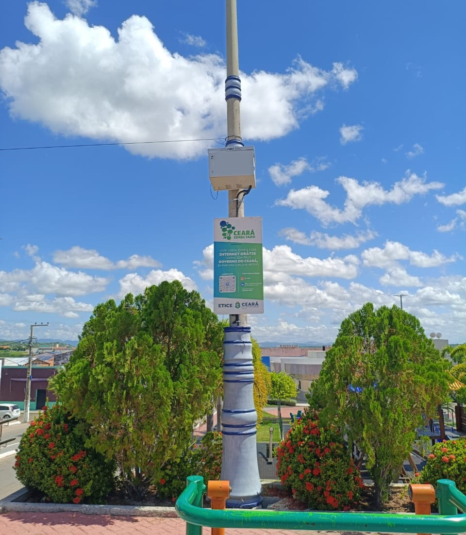 Etice inaugura ponto de Wi-Fi gratuito no município de Potiretama