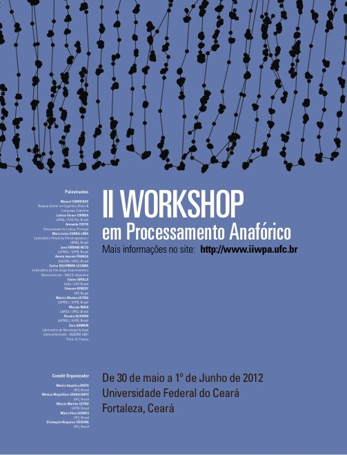 Fortaleza sedia II Workshop em Processamento Anafórico