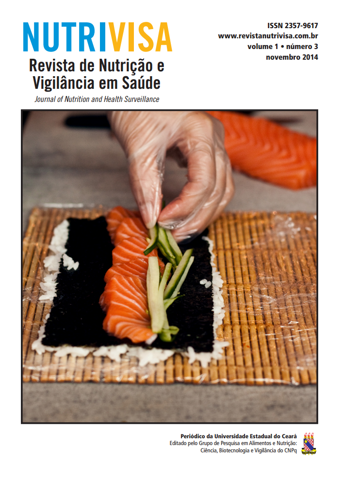 Terceiro número da revista eletrônica de nutrição e vigilância sanitária da Uece disponível para download