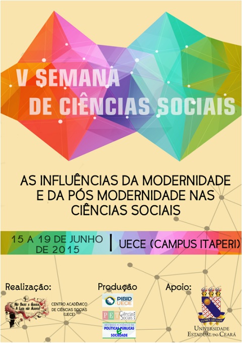 Inscrições abertas para a V Semana de Ciências Sociais da Uece