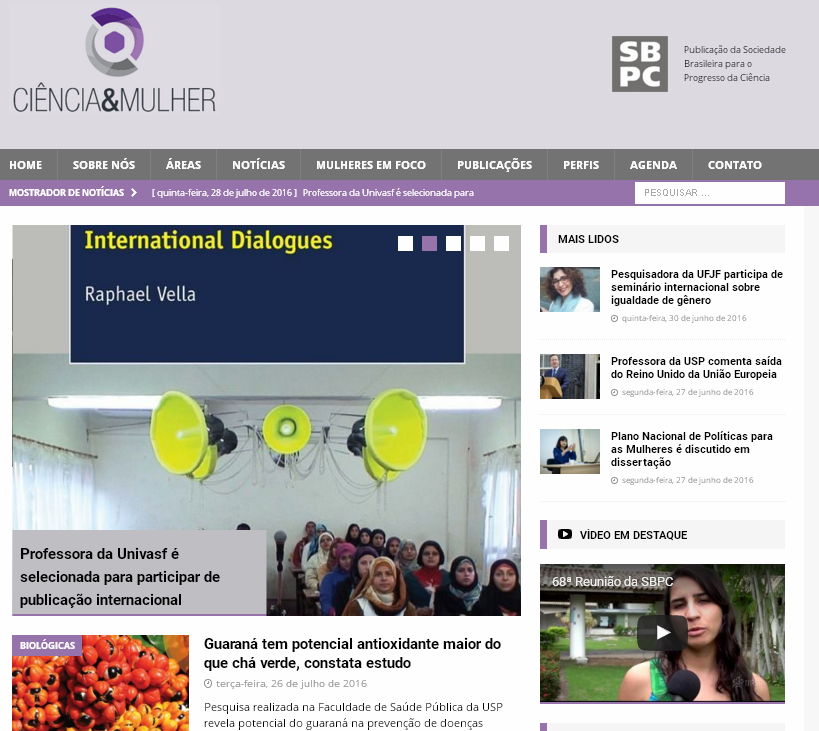 SBPC lança site para enaltecer o papel de mulheres cientistas