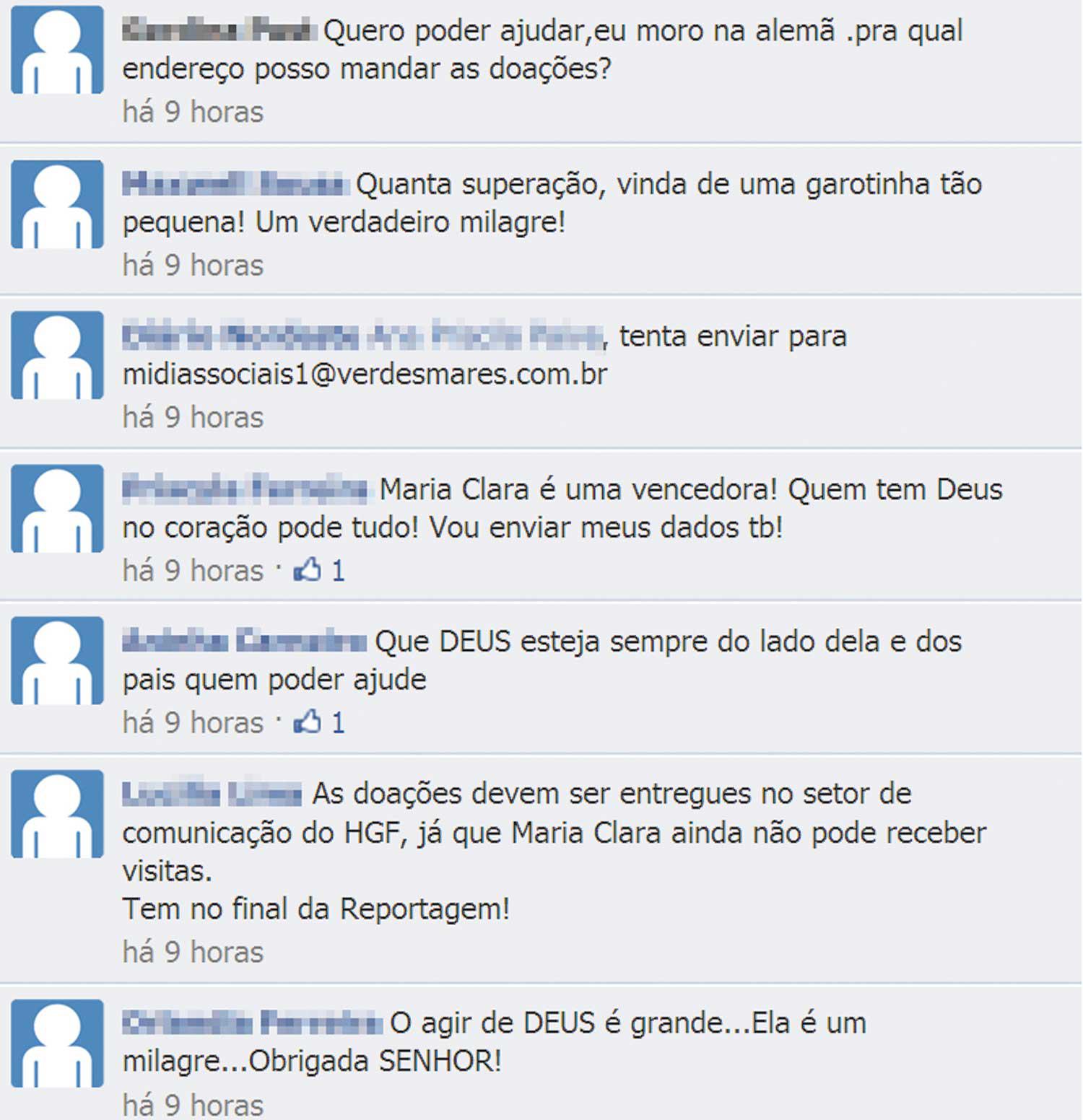 Reportagem sobre Maria Clara desencadeia onda de solidariedade nas redes sociais