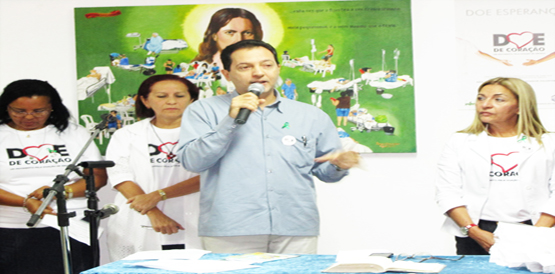 A mobilização, no HGF, da XIV Semana Nacional de Incentivo à Doação de Órgãos foi um sucesso