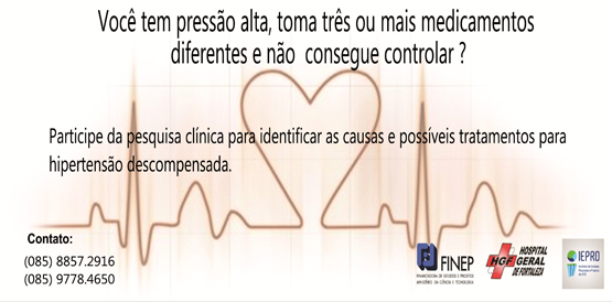 Pesquisa clínica com pacientes de hipertensão