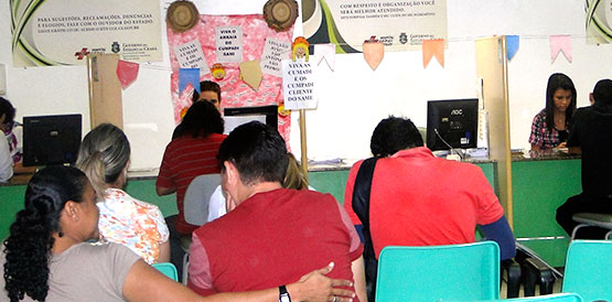Clima junino contagia o Setor de Marcação de Consultas do HGF