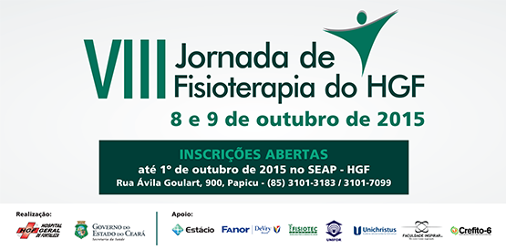 HGF inscreve trabalhos para a VIII Jornada de Fisioterapia
