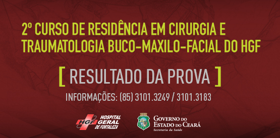 Resultado dos aprovados para 2º fase da residência em Cirurgia Buco-Maxilo-Facial