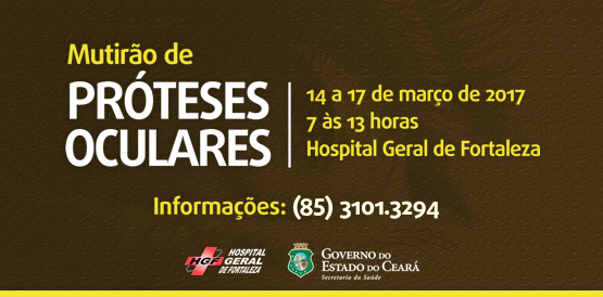 HGF inicia mutirão de próteses oculares nesta terça, 14