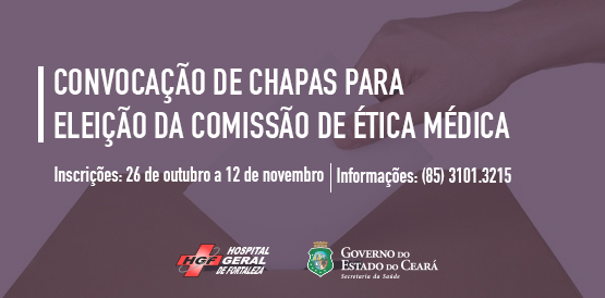 Estão abertas as inscrições para a eleição da Comissão de Ética Médica do HGF