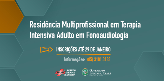 Inscrições abertas para seleção de Residência Multiprofissional em Terapia Intensiva Adulto em Fonoaudiologia